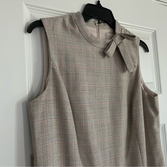 Gal Meets Glam Philippa Anthropologie Plaid Bow-Tie Mini Dress - Picture 4 of 10